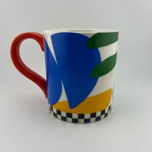 MacKenzie-Childs Coco DaVel Mug 4" You Rock Inside Colorful Retro 80s 90s Style